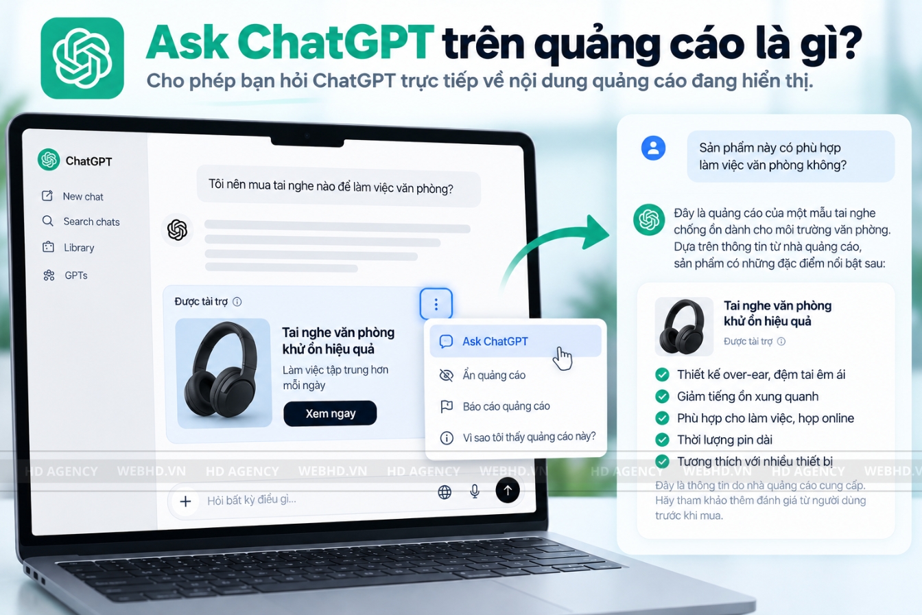 Ask ChatGPT trên quảng cáo là gì