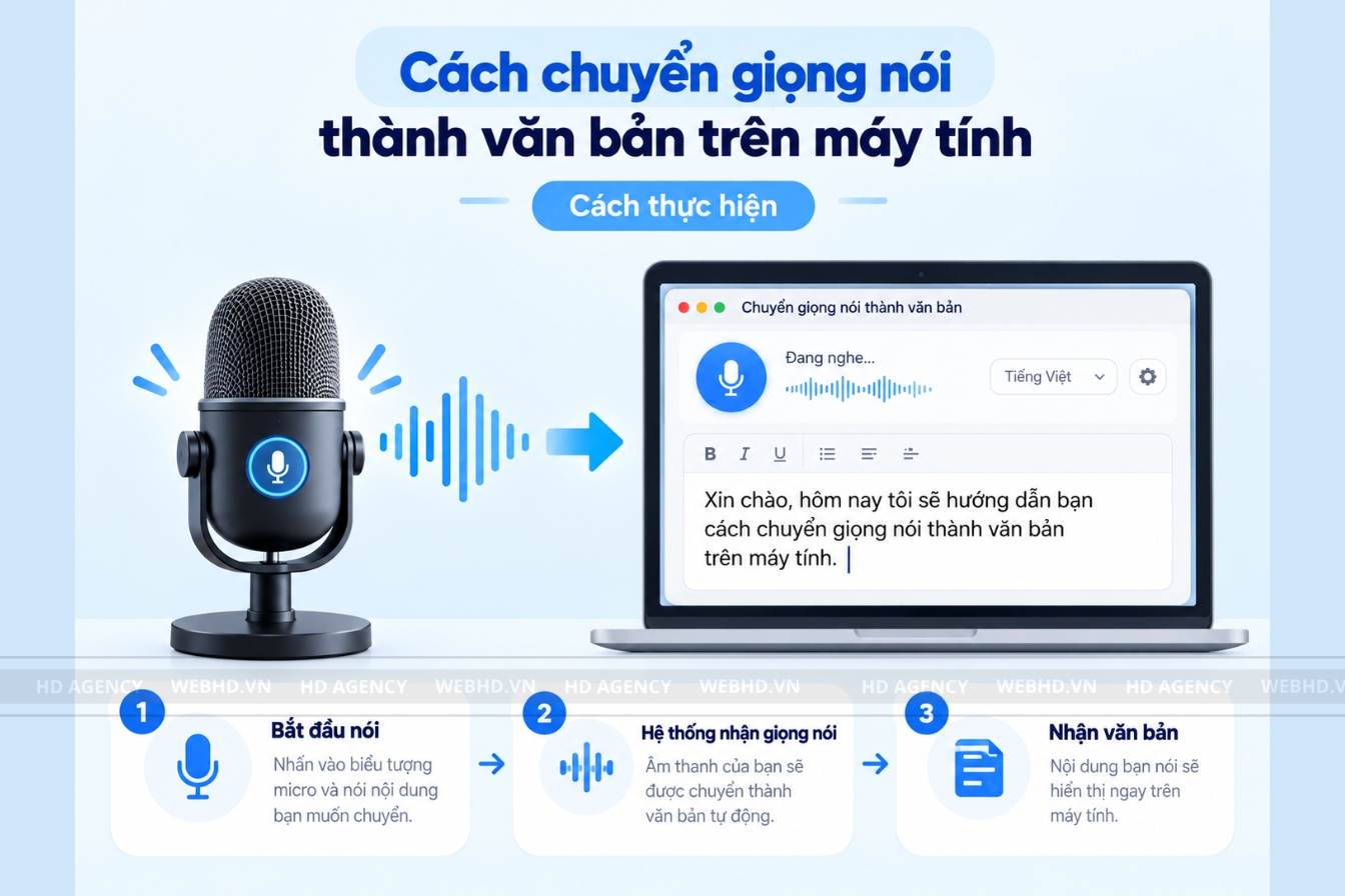 Cách chuyển giọng nói thành văn bản trên máy tính