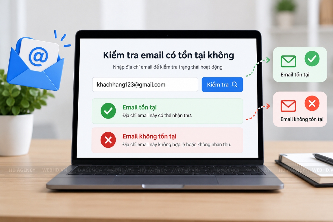 Kiểm tra email có tồn tại không