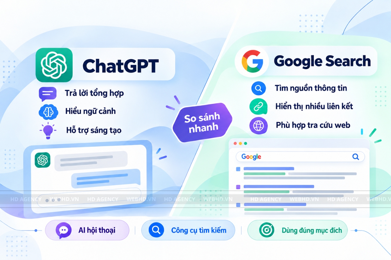 ChatGPT khác Google Search